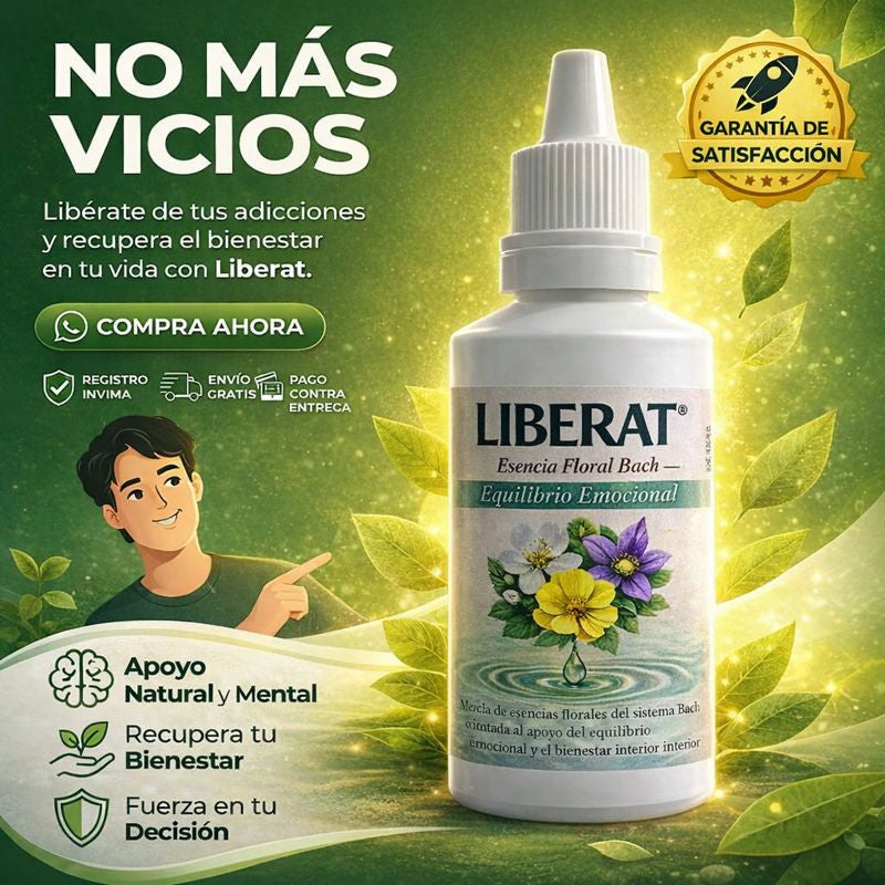 4 Frascos de LiberaT - Elimina las adicciones